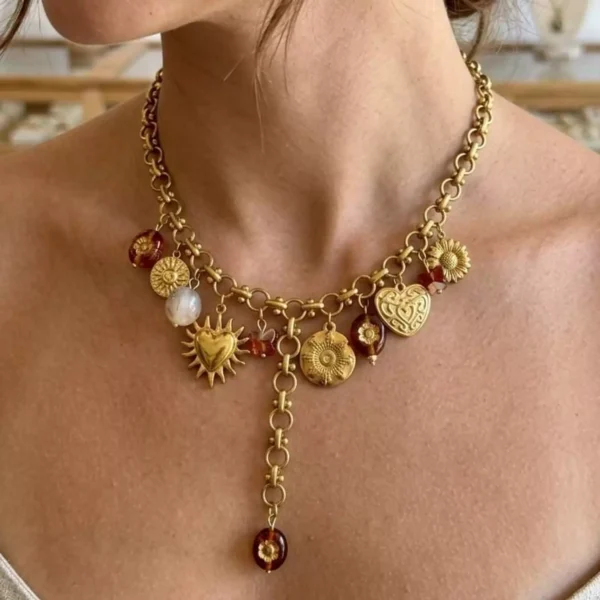 gold necklace