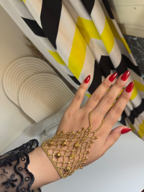 Gold hand chain